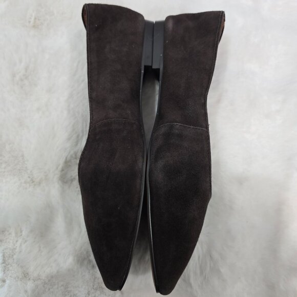 Madewell Mylie Ballet Flat Dark Carob Brown Suede Women's Sizes NEW Classic - Picture 8 of 10